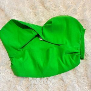 ASOS DESIGN Neon Green Strapless Top | US 12